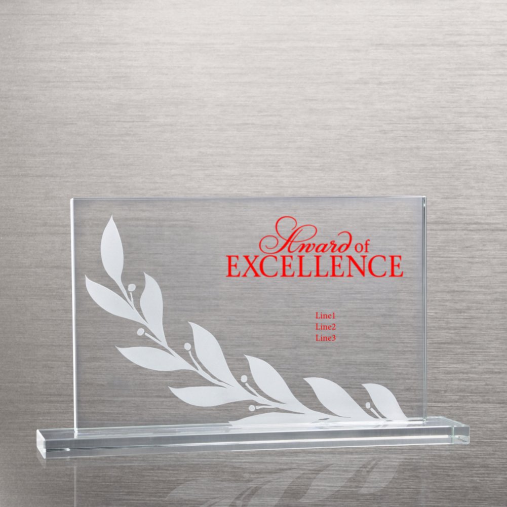 Etched Glass Award - Laurel