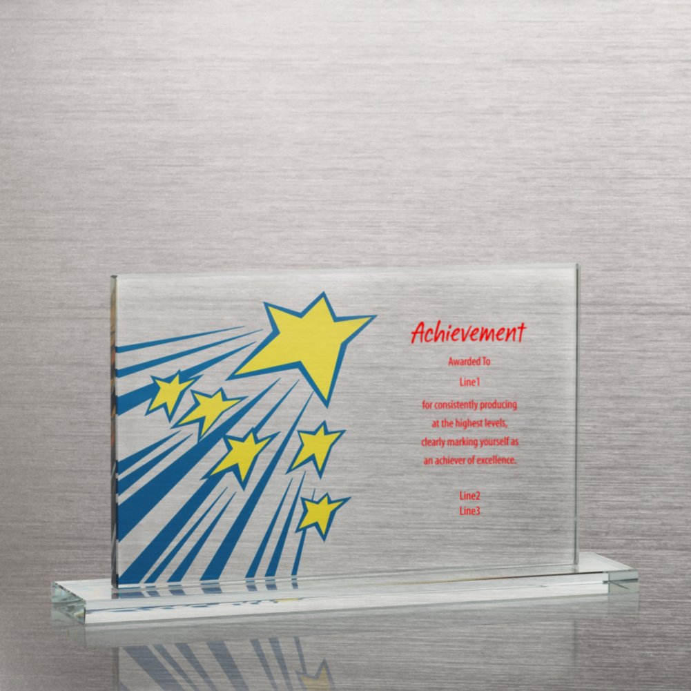 Brilliant Colored Glass Award - Shooting Stars