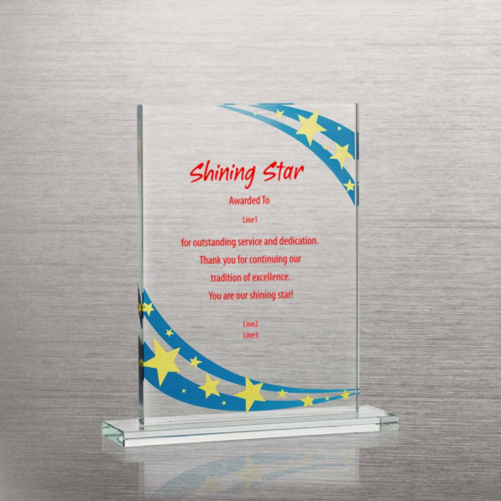 Brilliant Colored Glass Award - Starry Night