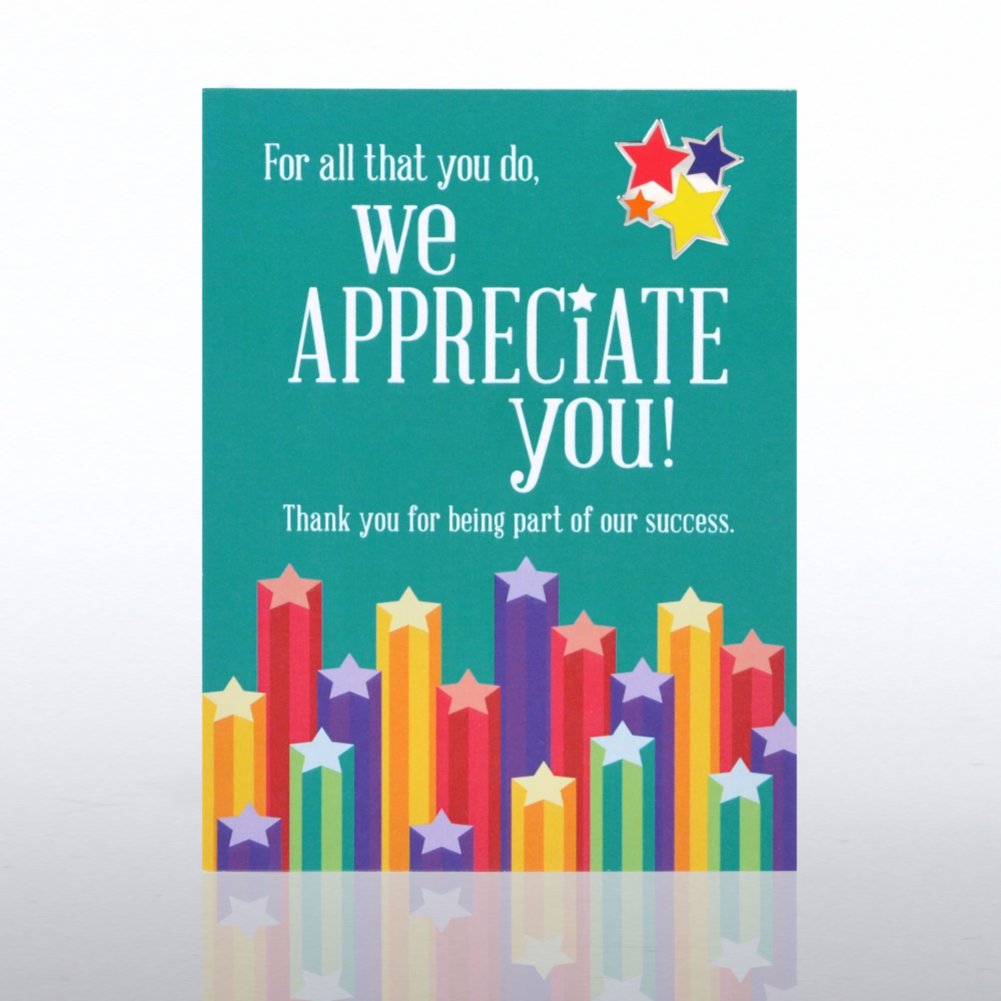 Character Pin - We Appreciate You Stars