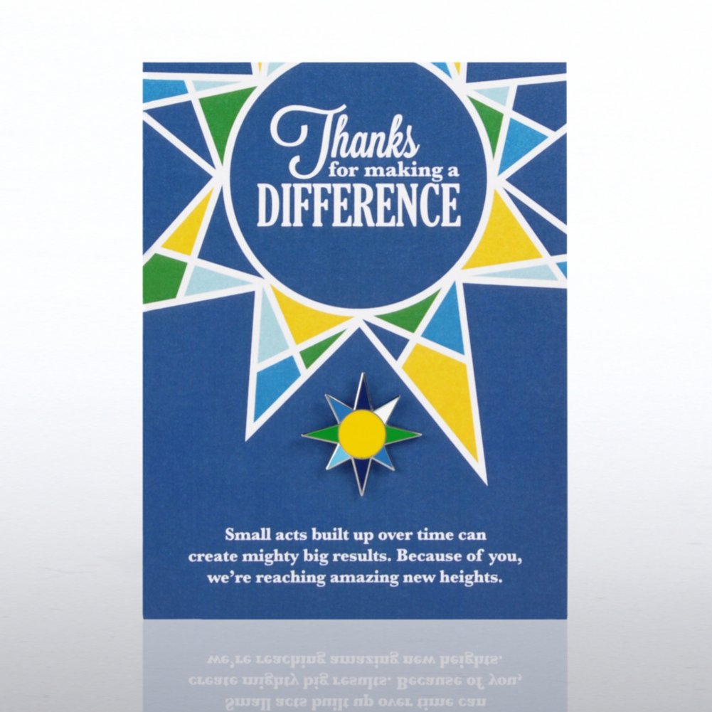 Character Pin - Thanks for Making a Difference