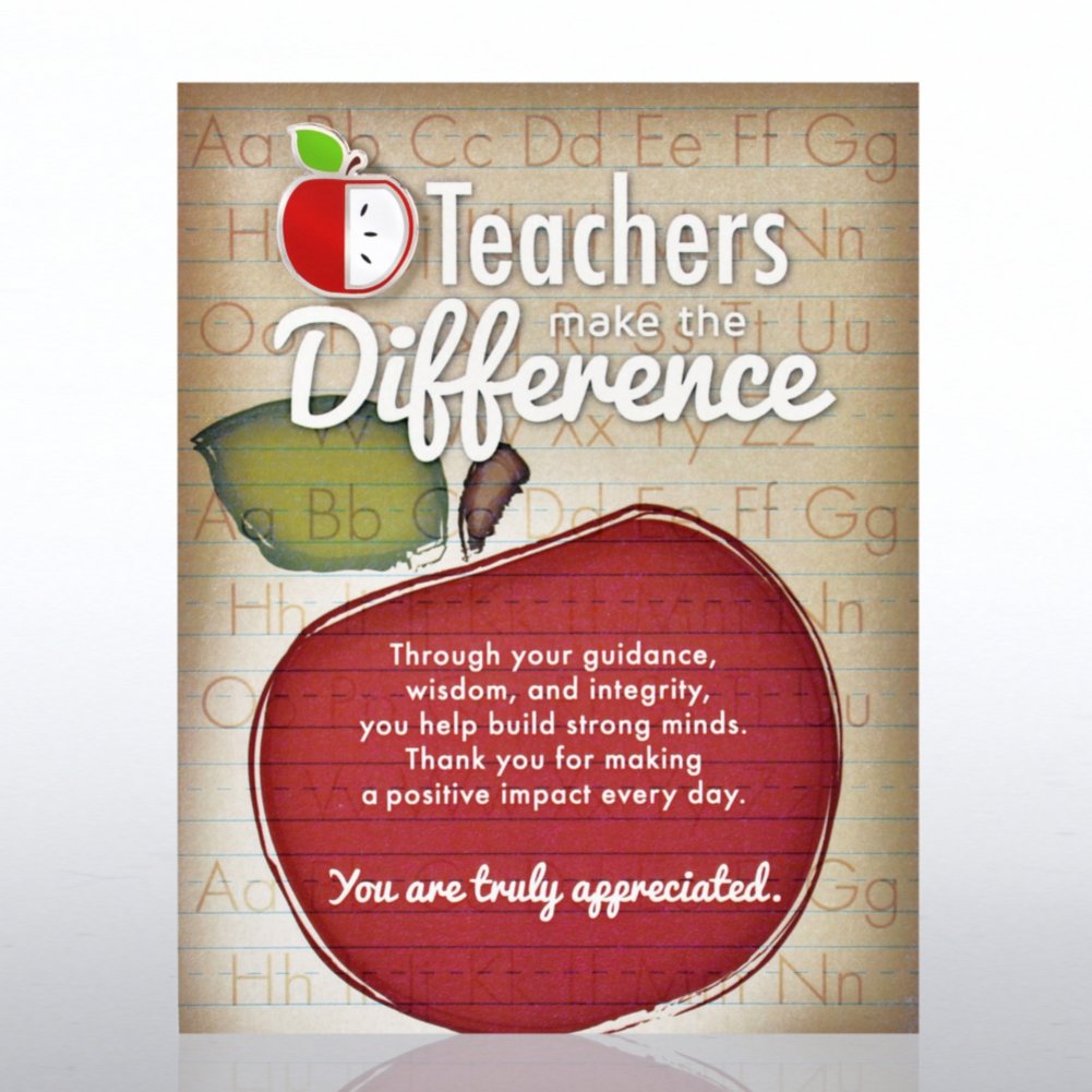 Character Pin - Teachers Make the Difference