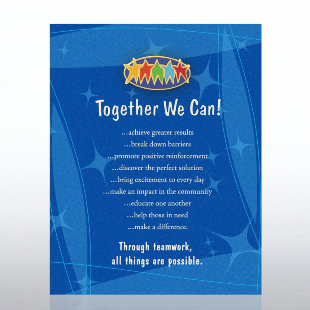 Character Pin - Together We Can - Blue Card
