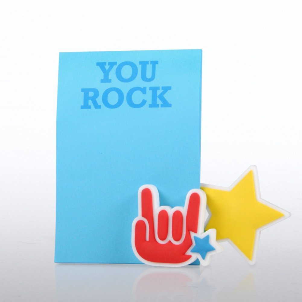Magnet Photo Holder & Pad Gift Set - You Rock