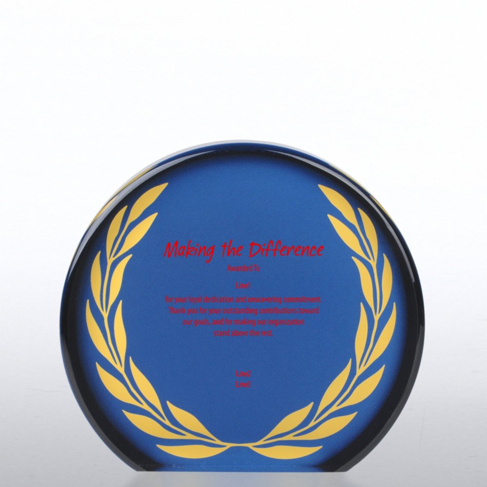 Galaxy Award Trophy - Round Laurel
