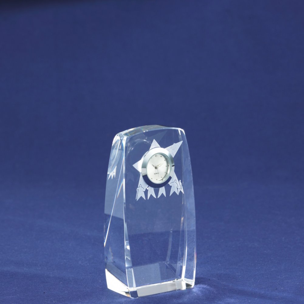 Crystal Award Clock - TEAM SIDE