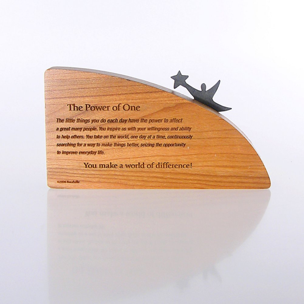 Character Trophy - You Make a World of Difference BACK