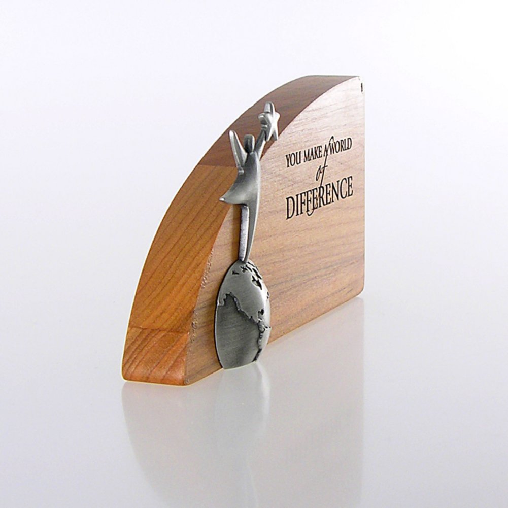 Character Trophy - You Make a World of Difference SIDE