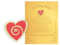 Character Pin - Heart: A Caring Heart