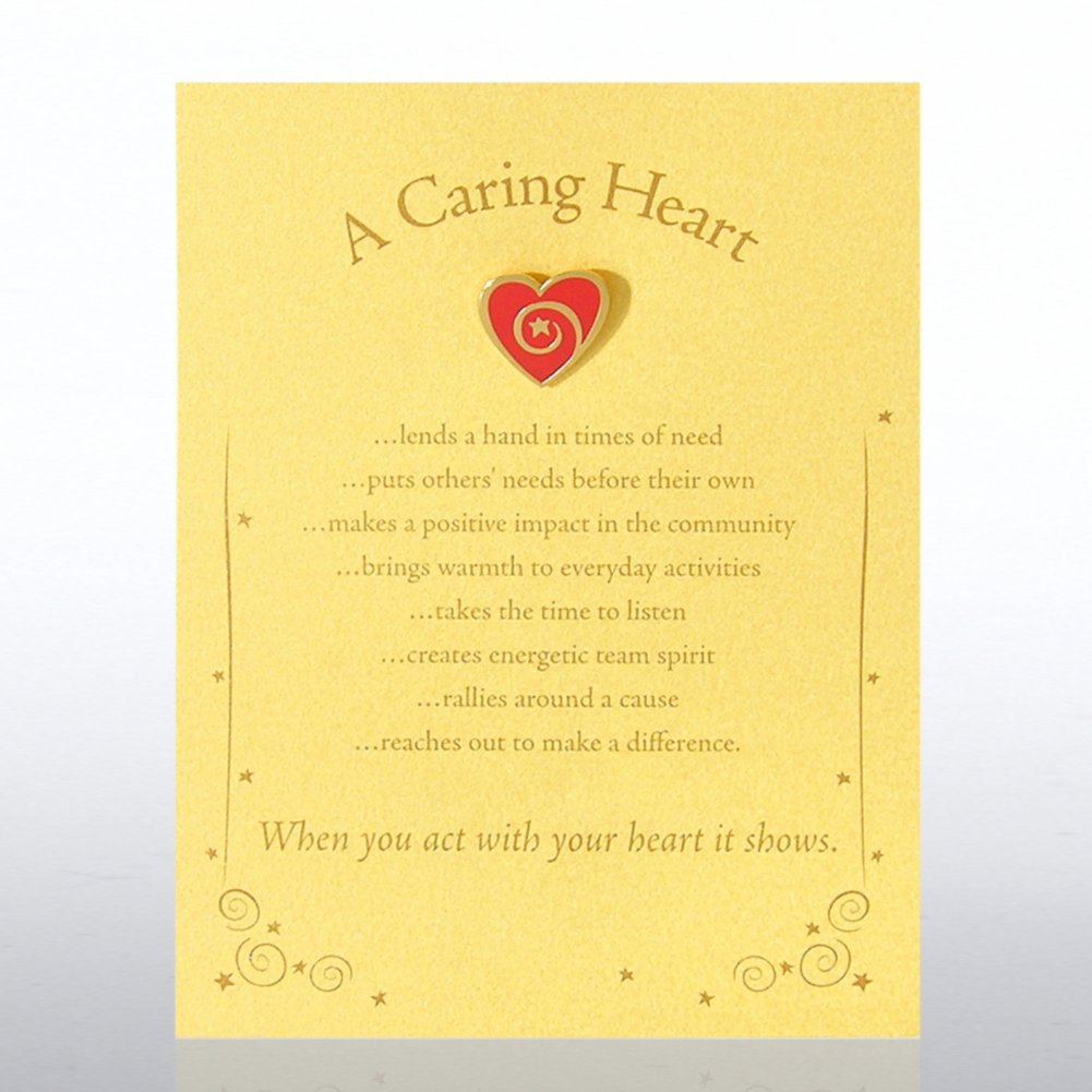 Character Pin - Heart: A Caring Heart