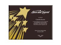 Spotlight Certificate Plaque - Shooting Star
