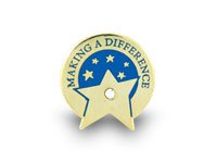 Lapel Pin - Making a Difference Star with Gem