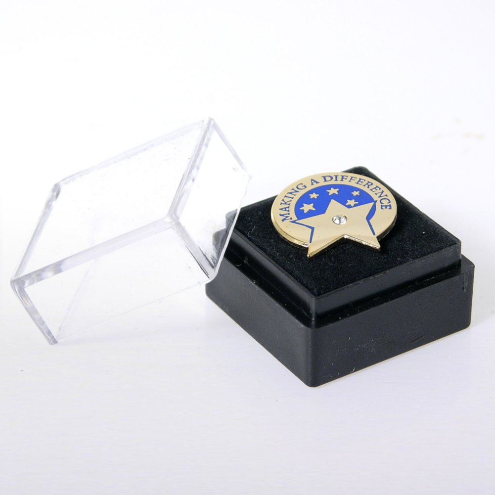 Lapel Pin - Making a Difference Star with Gem BOX