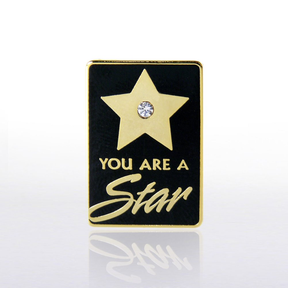 Lapel Pin - You are a Star with Gem