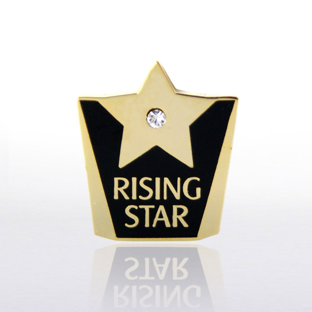 Lapel Pin - Rising Star with Gem