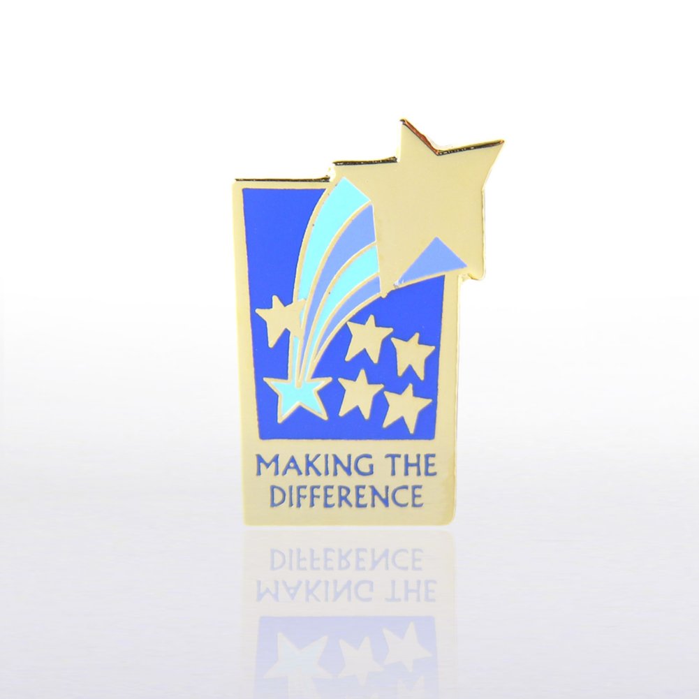 Lapel Pin - Making the Difference Shooting Stars