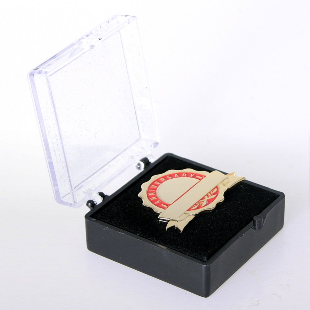 Personalized Anniversary Lapel Pin - Red BOX