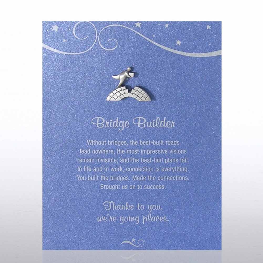 Character Pin - Bridge Builder - Blue Card