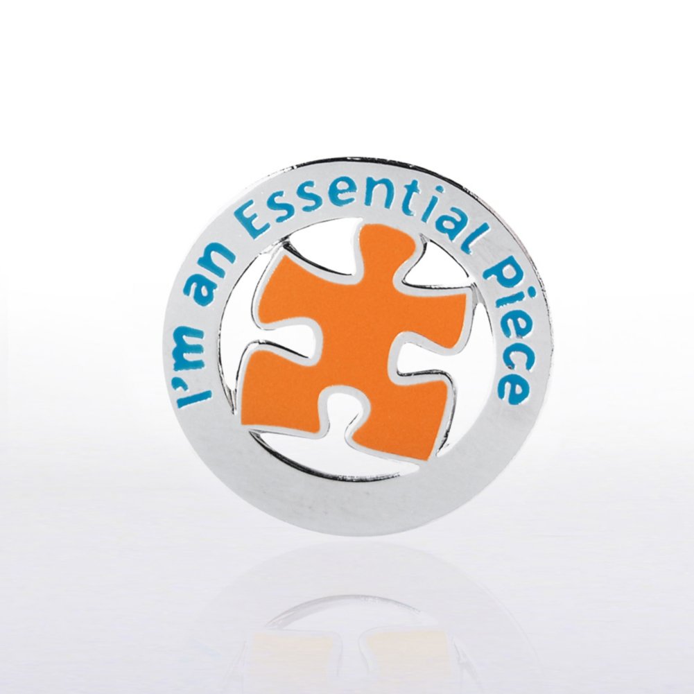 Lapel Pin - I'm an Essential Piece - Round