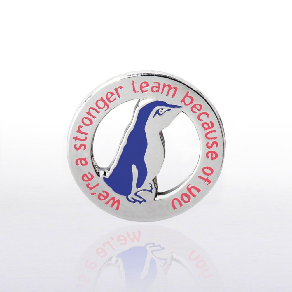 Lapel Pin - Strong Team Penguin