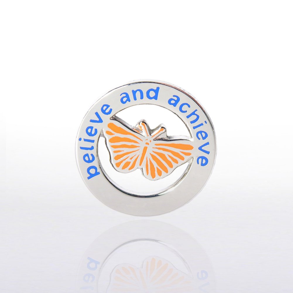 Lapel Pin - Butterfly: Believe and Achieve