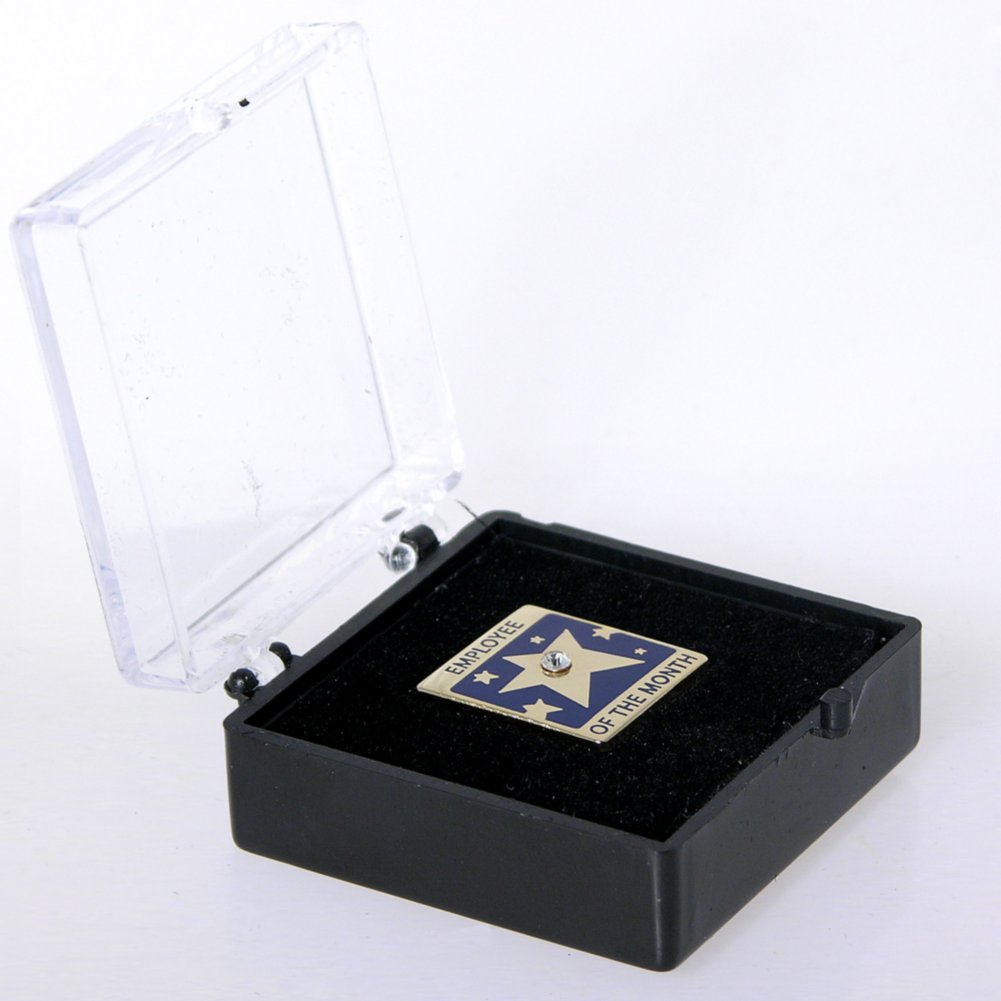 Lapel Pin - Employee of the Month w/ Gem BOX