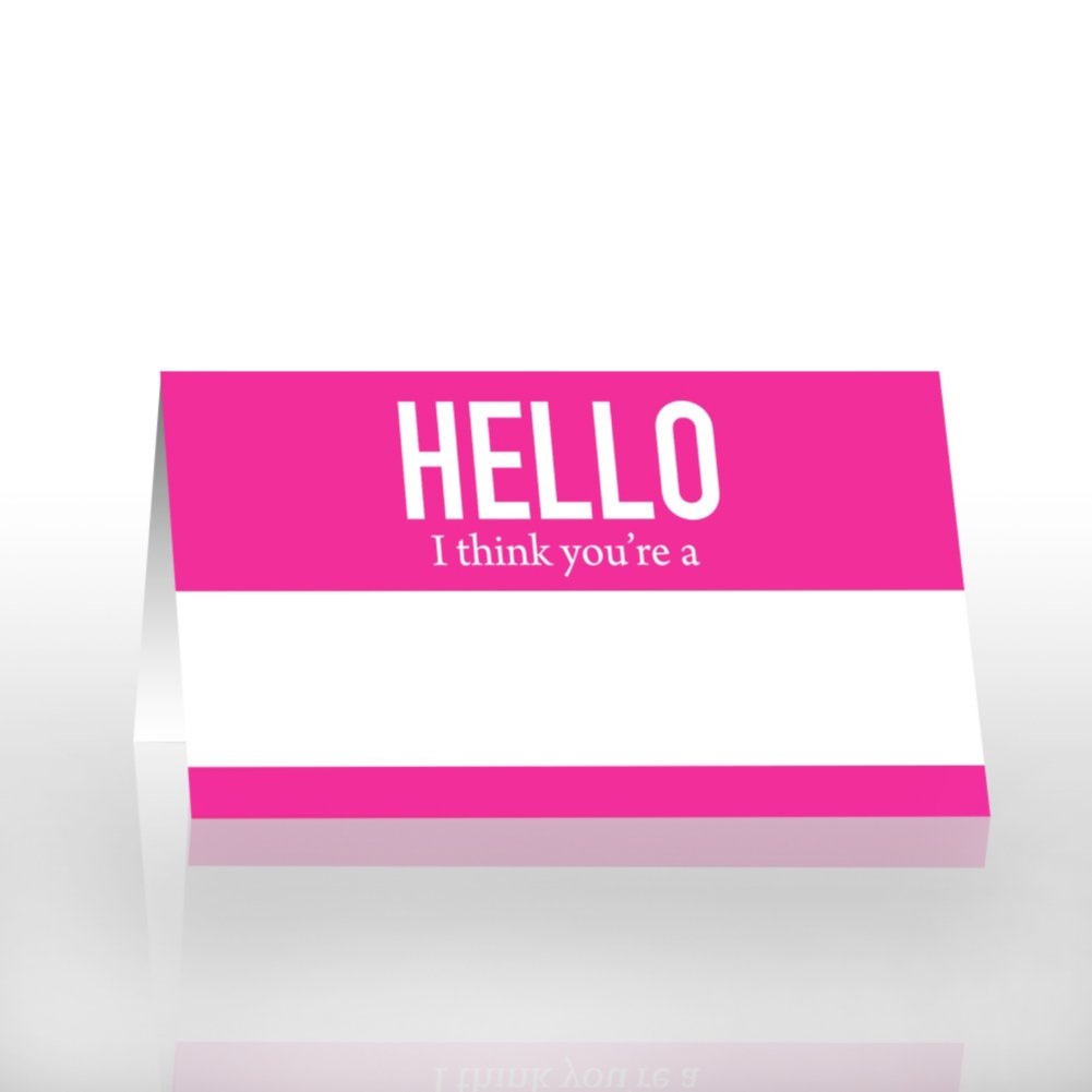 Pocket Praise - Hello My Name Is... CARD2