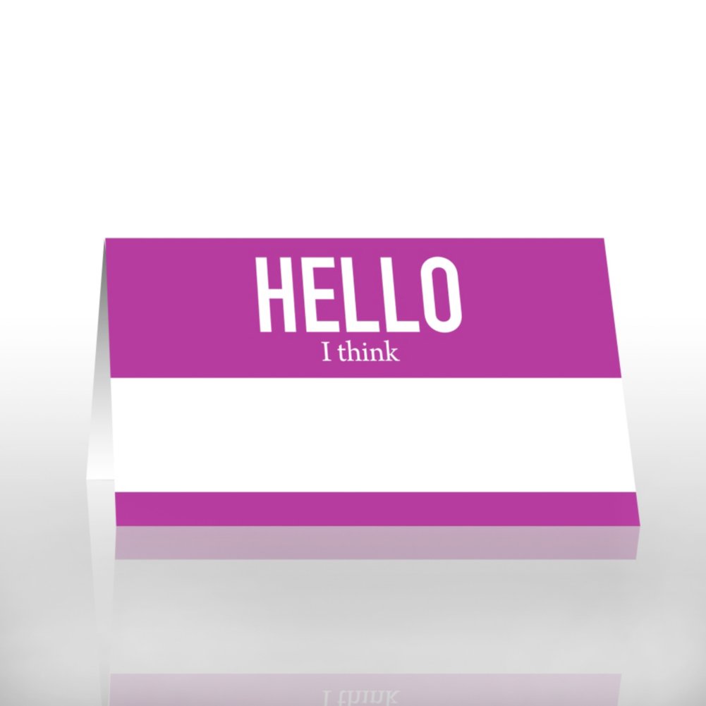 Pocket Praise - Hello My Name Is... CARD6