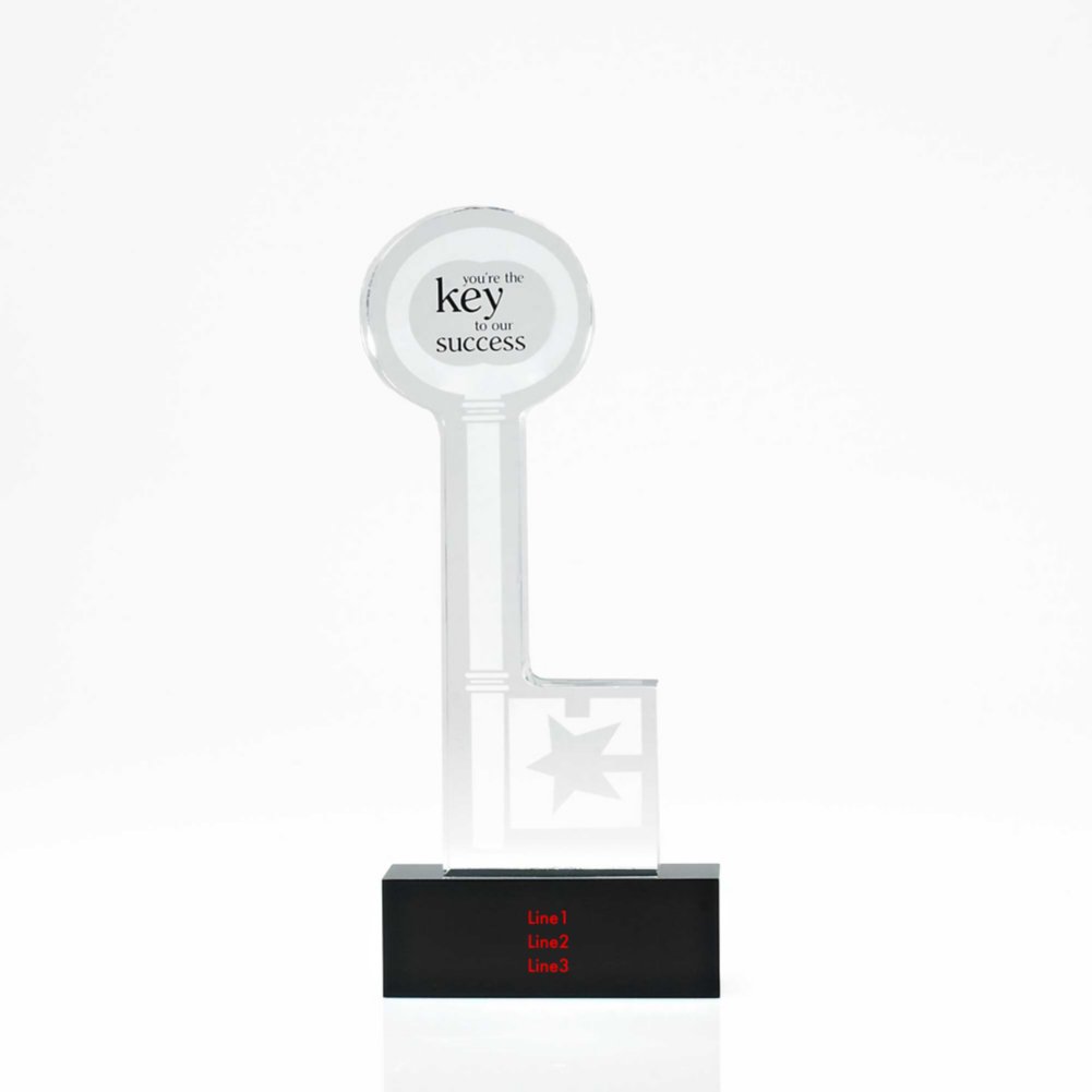 Desktop Acrylic Trophy - Key to Our Success