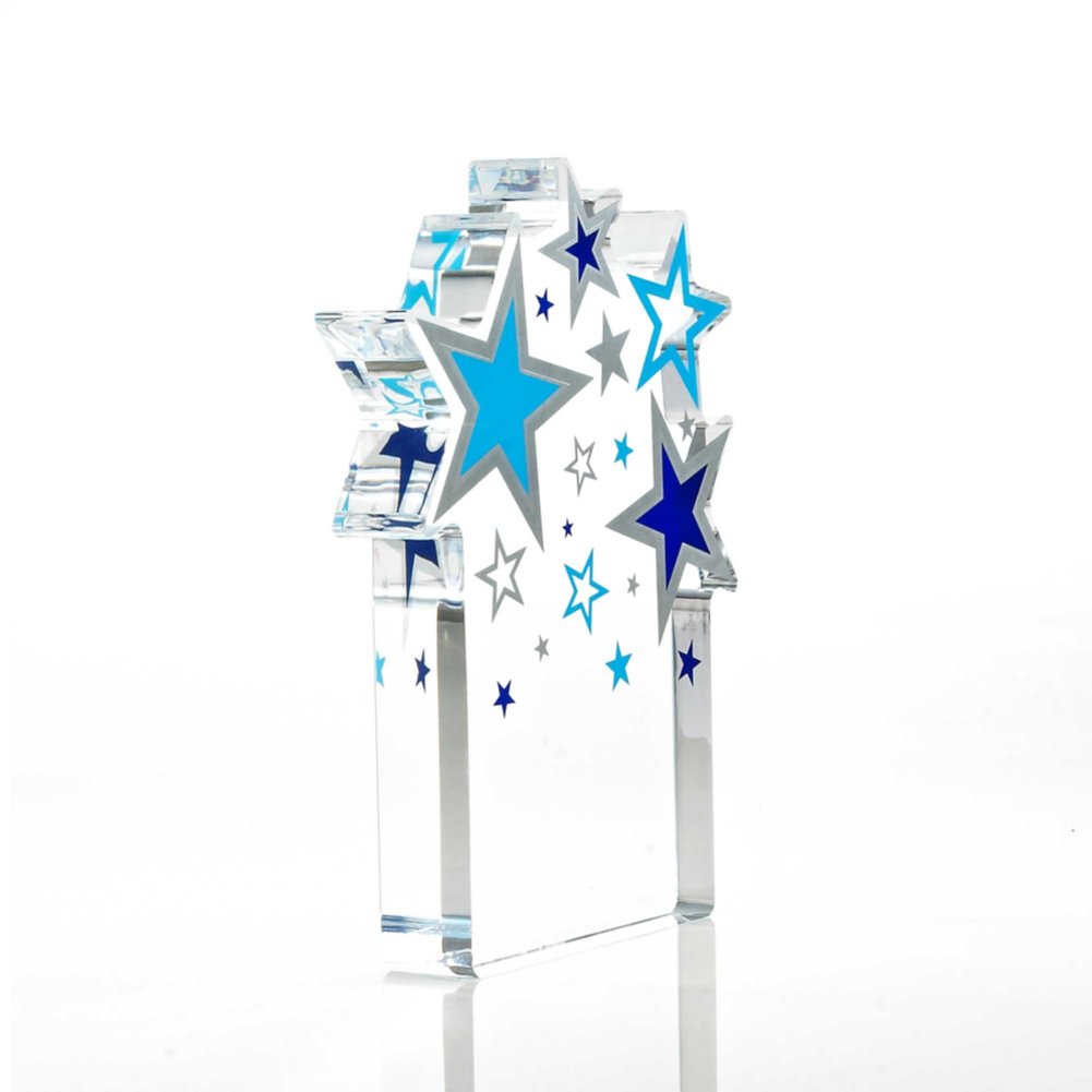 Desktop Acrylic Trophy - Stars SIDE