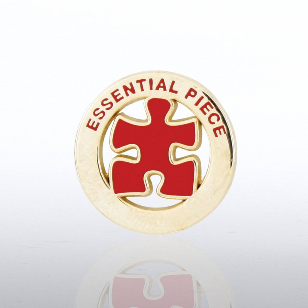 Lapel Pin - Essential Piece - Gold Round