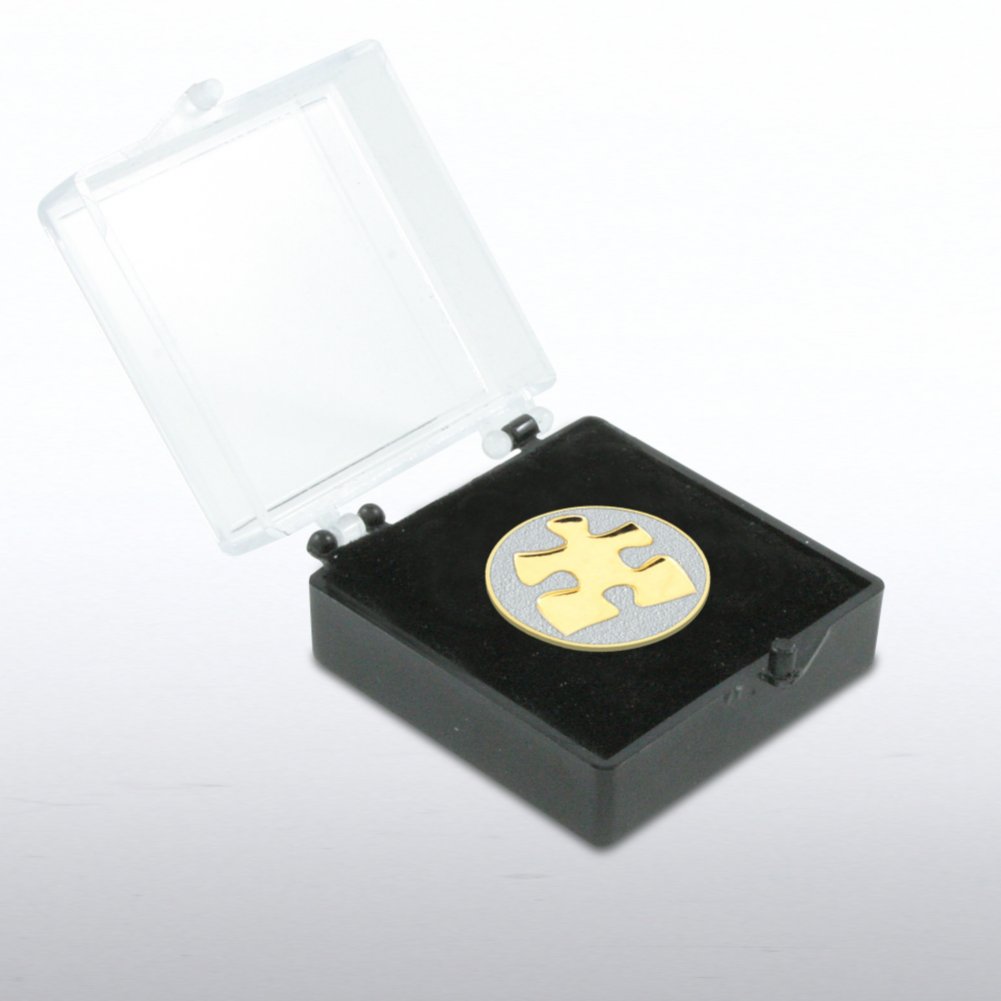 Lapel Pin - Essential Piece - Duo Tone - Round BOX
