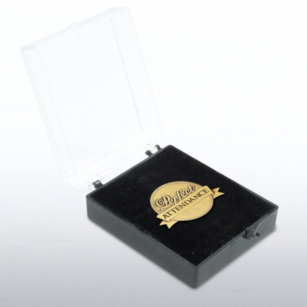 Lapel Pin - Perfect Attendance - Ribbon BOX