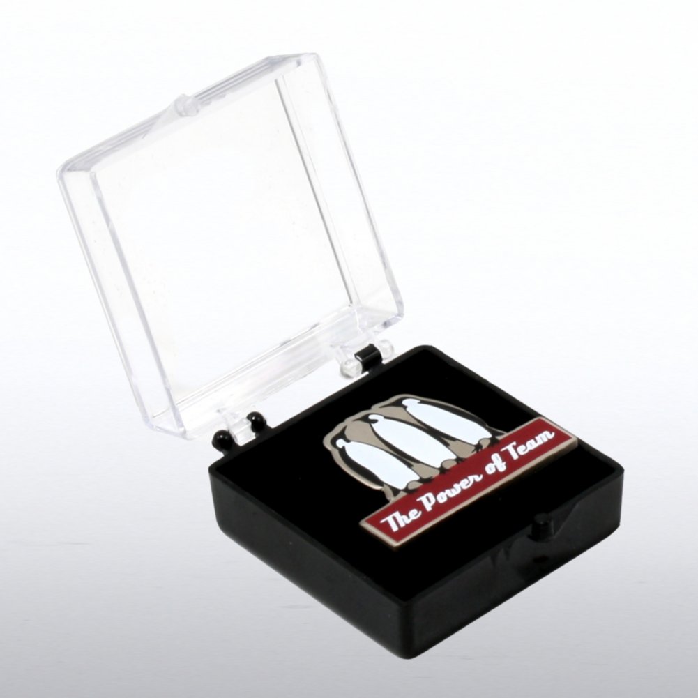 Lapel Pin - Penguin: Power of Team - New BOX