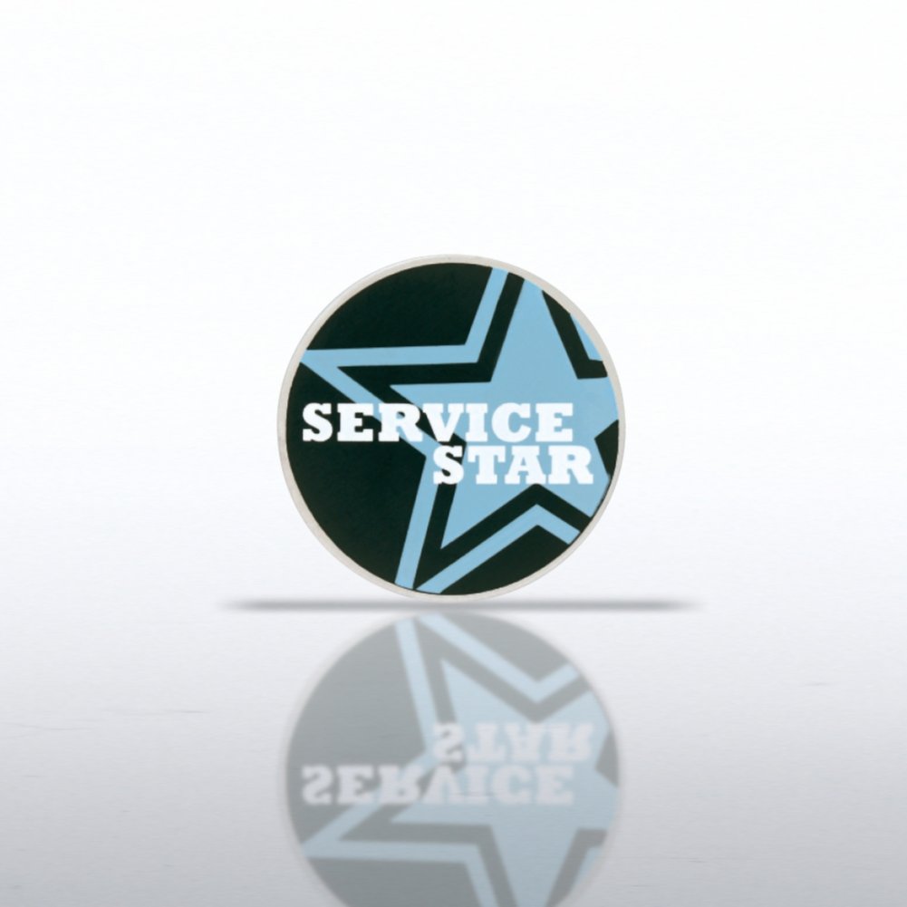 Lapel Pin - Service Star - Round
