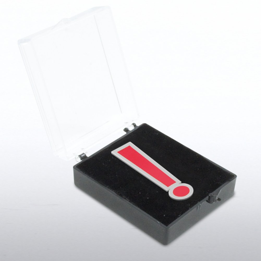 Lapel Pin - Exclamation Point BOX