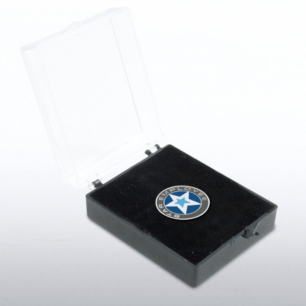 Lapel Pin - Star Employee - Round BOX