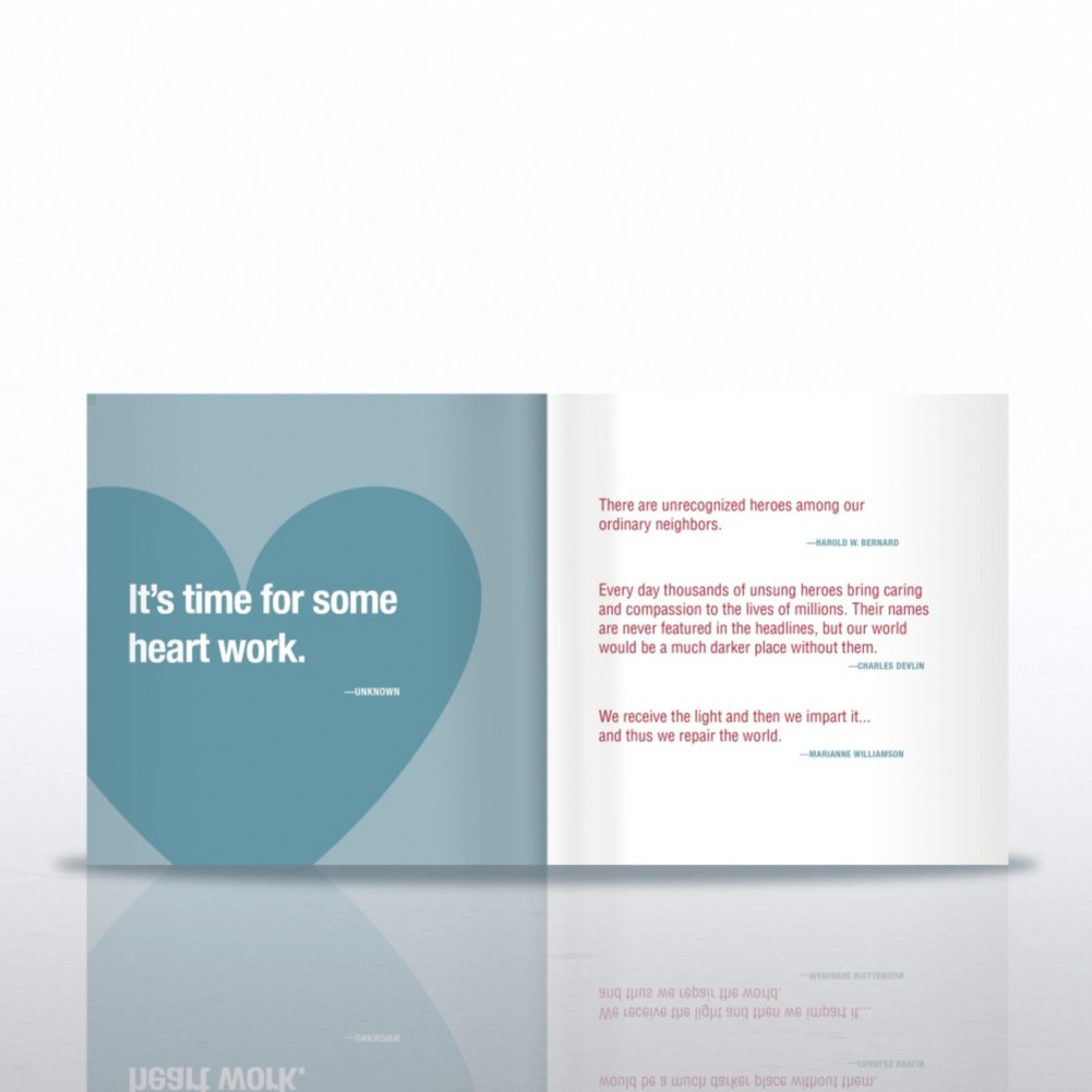 Gift Book - The Heart of a Volunteer OPEN