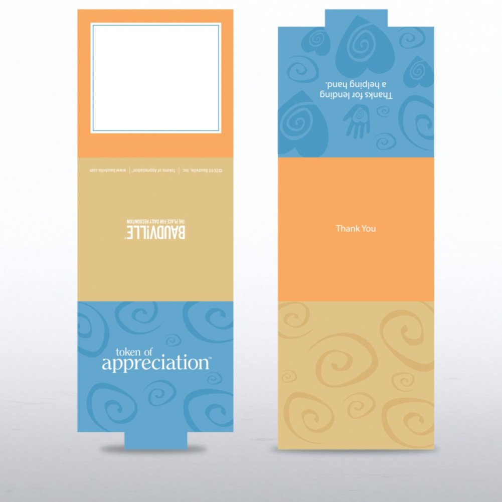Tokens of Appreciation Envelope Cards - Helping Hand OPEN