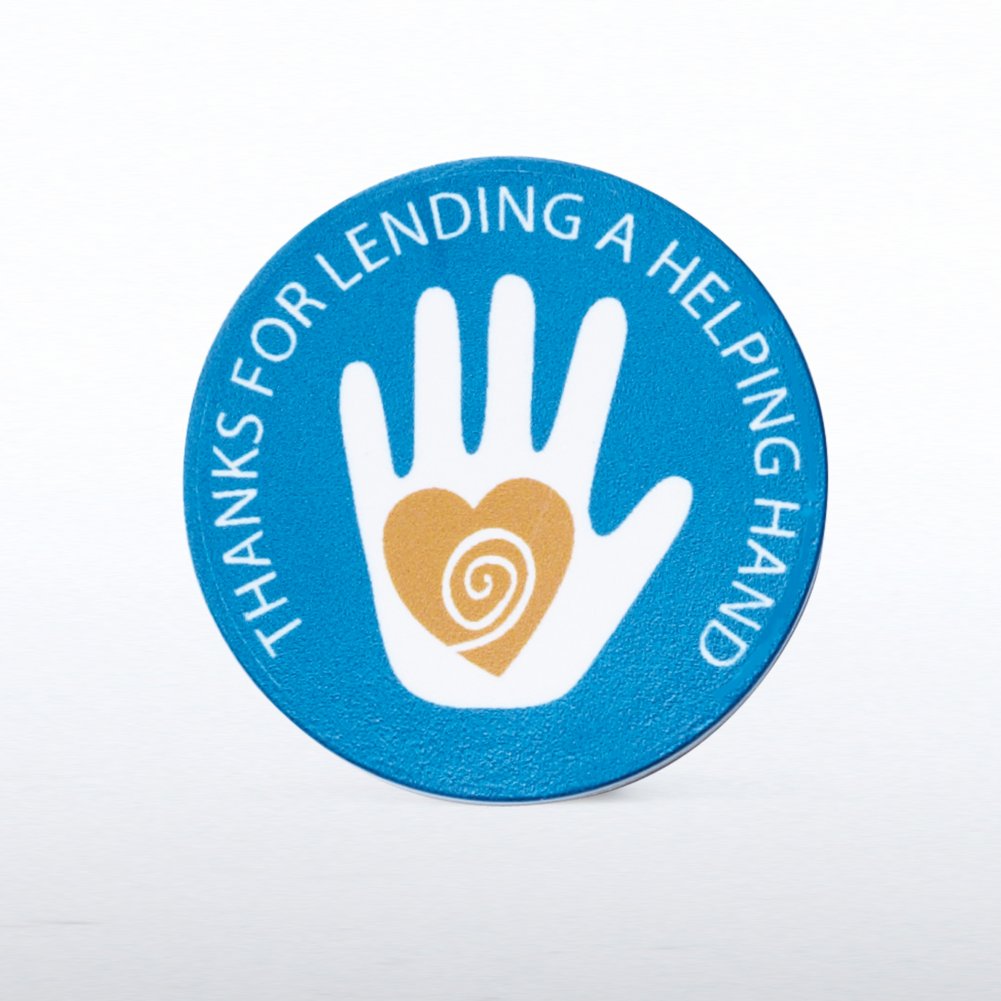 Token of Appreciation Desktop Display - Helping Hand PIN