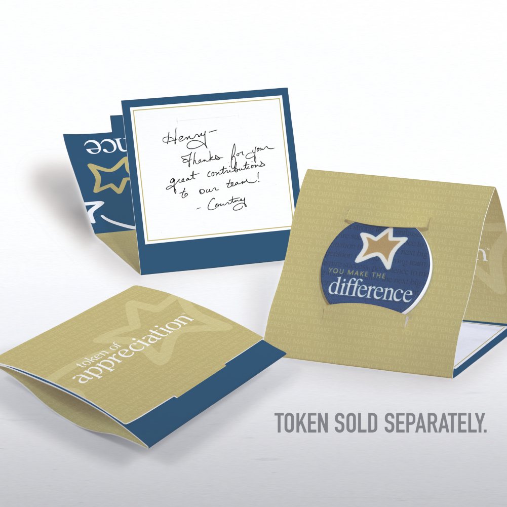 Tokens of Appreciation Envelope Cards - Make the Difference