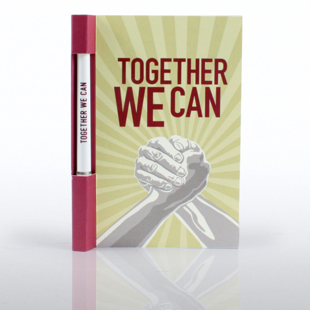 Greeting Card & Pen Gift Set - Together We Can Hands