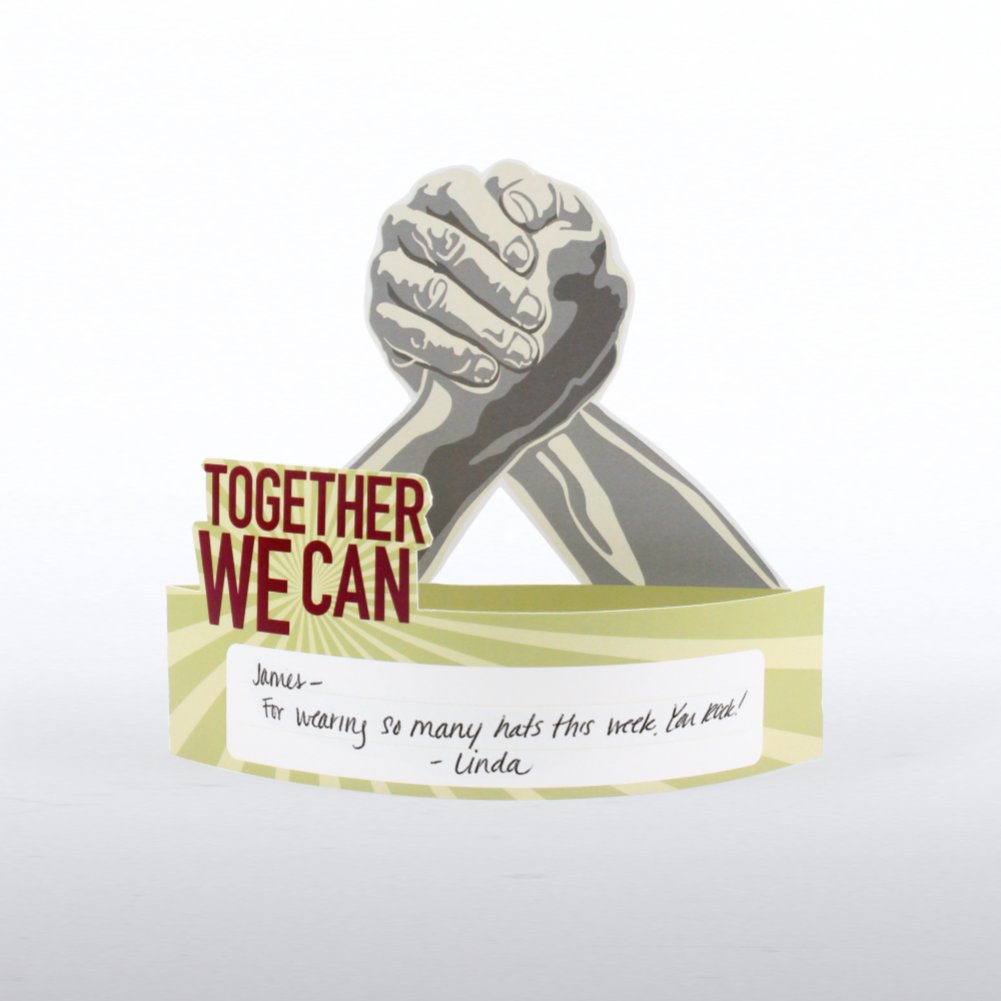Daily Recognition Trophies - Together We Can Hands