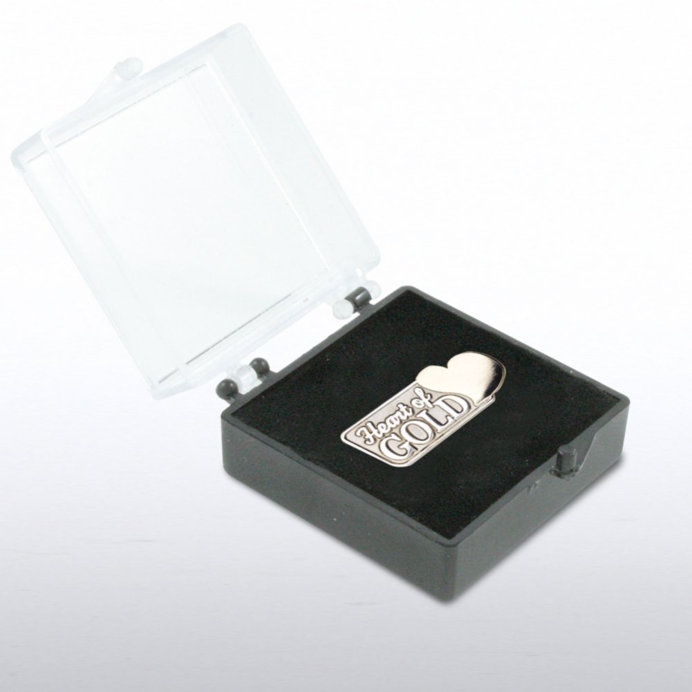 Lapel Pin - Heart of Gold BOX