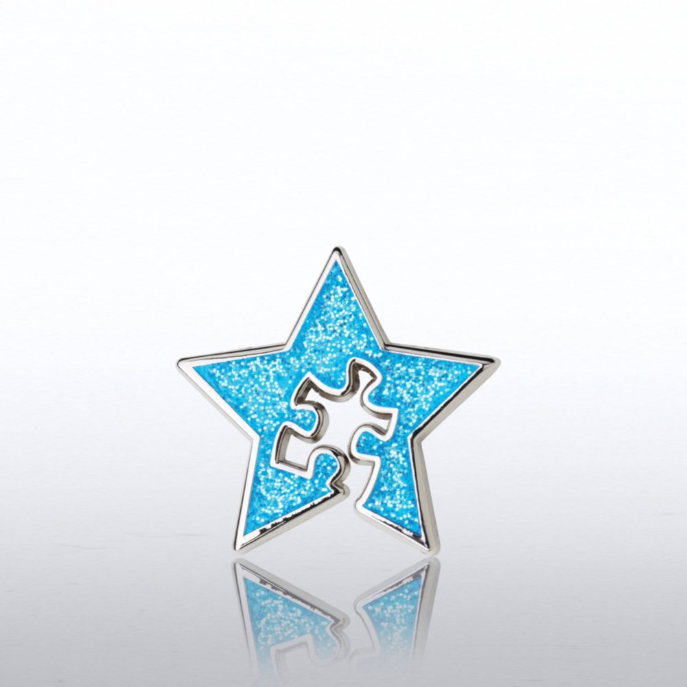 Lapel Pin - Blue Star with Essential Piece