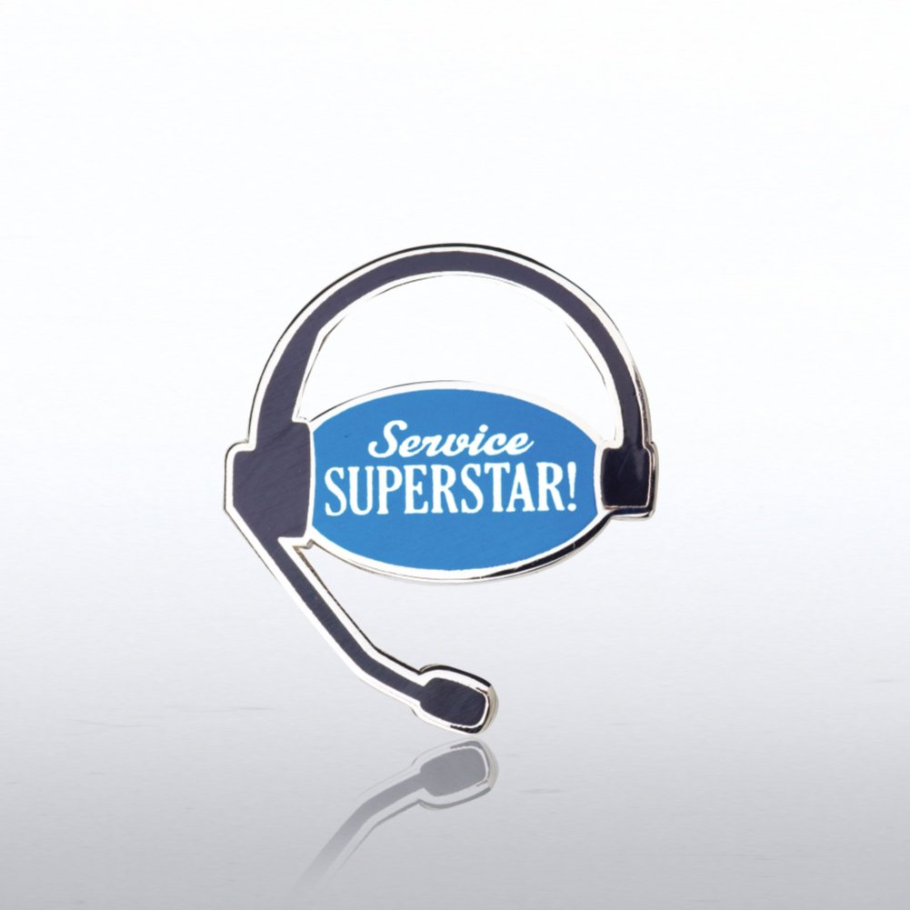 Lapel Pin - Service Head Set