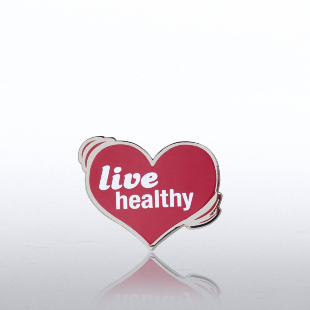 Lapel Pin - Live Healthy Heart