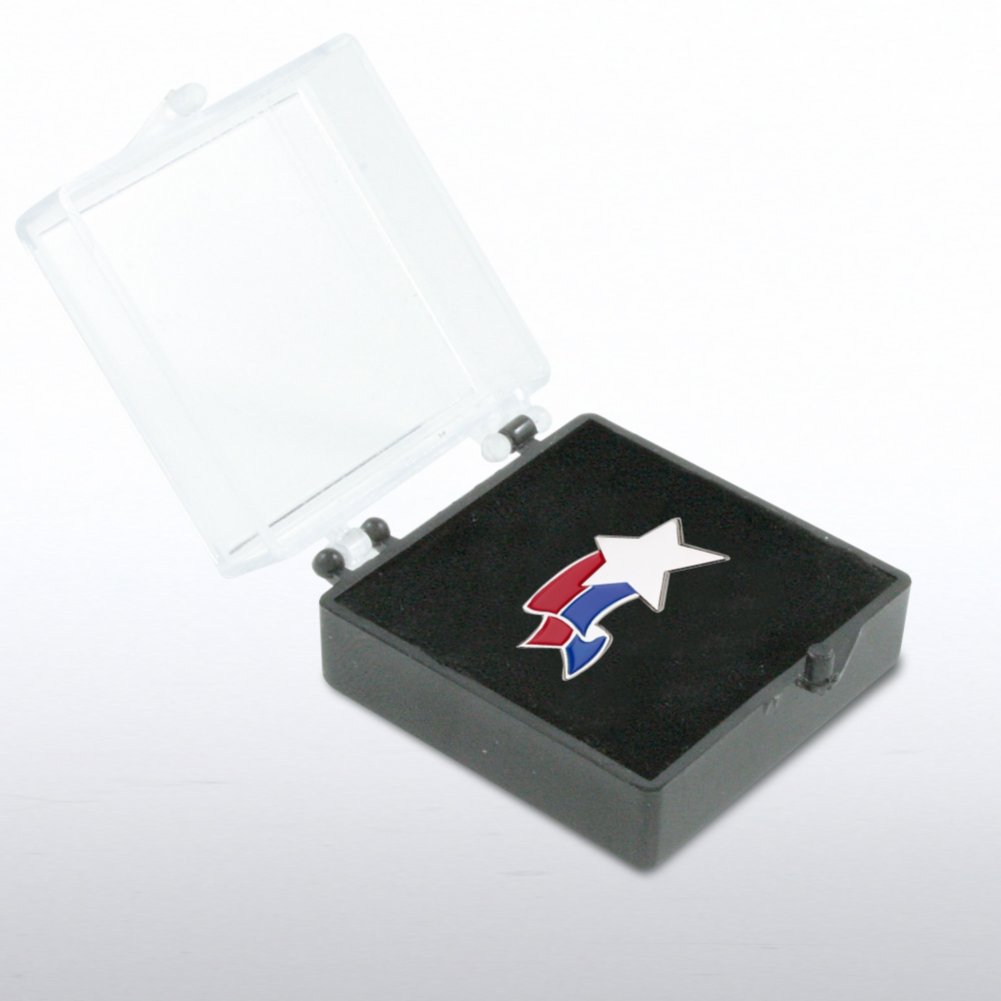 Lapel Pin - Star Sparkle Banner BOX