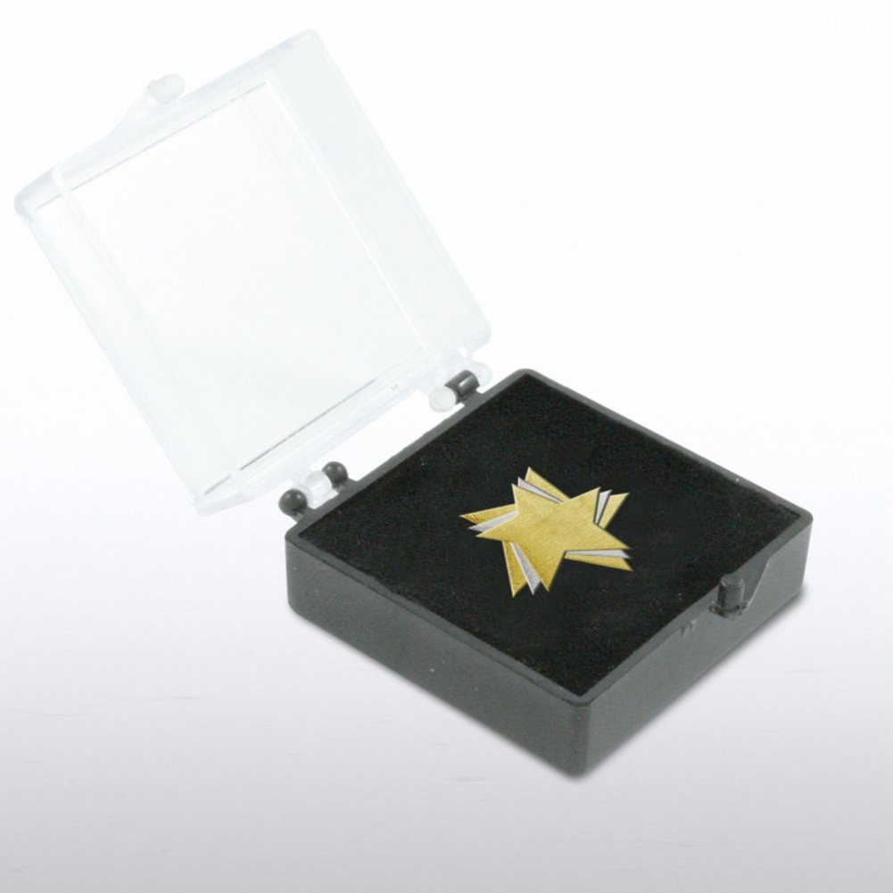 Lapel Pin - Duo Tone Stars BOX