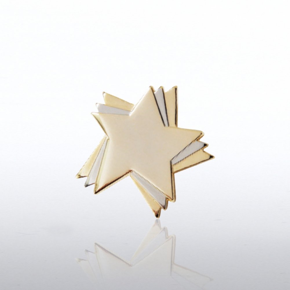 Lapel Pin - Duo Tone Stars